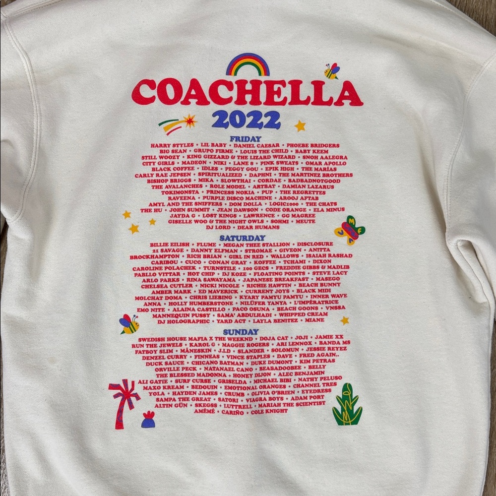 Coachella 2022 Festival Hoodie Sweatshirt Hooded Collectors Official Merchandise - Picture 6 of 9